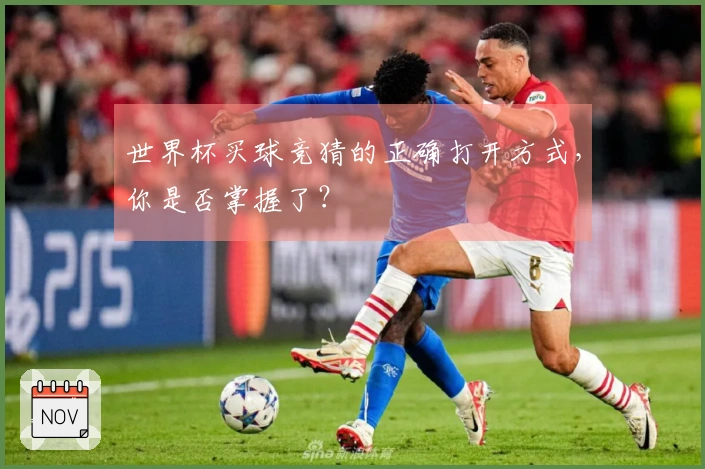 世界杯买球竞猜的正确打开方式，你是否掌握了？